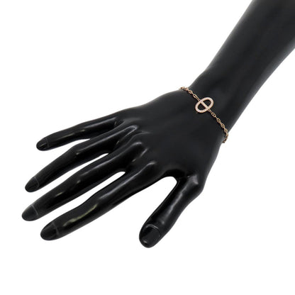 HERMES Chaine d'Ancre Contour Bracelet Size STH122404B 18K Pink Gold