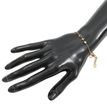 LOUIS VUITTON Bracelet・Petit Louis GoldM00374 Metal strass