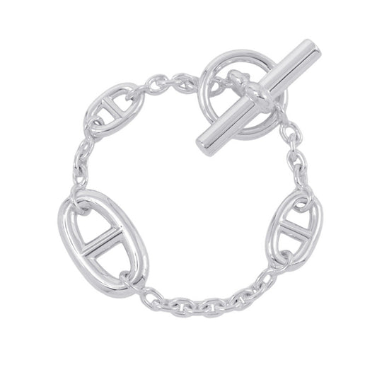 HERMES Chaine d'Ancre Farandole Bracelet Size XS SV925