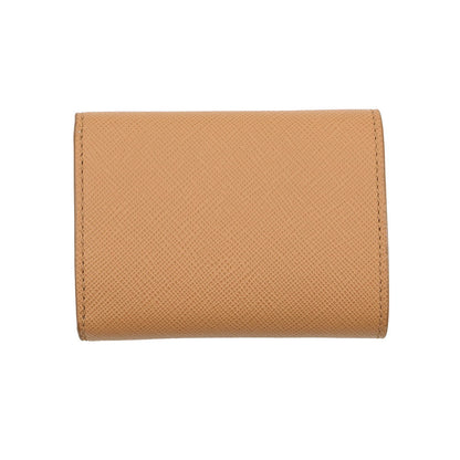 PRADA Tri-fold wallet Beige1MH042 Leather