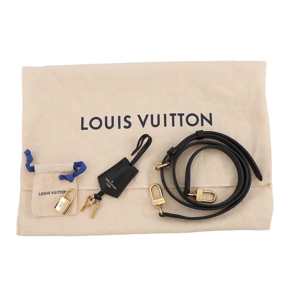 LOUIS VUITTON Alma BB White/BlackM23761 Lamb Leather Size BB