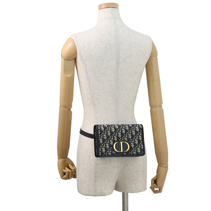 Dior Oblique 30 Montaigne 2-in-1 Pouch Navy/BeigeS2086UTZQ JacquardCanvas/Calf Leather