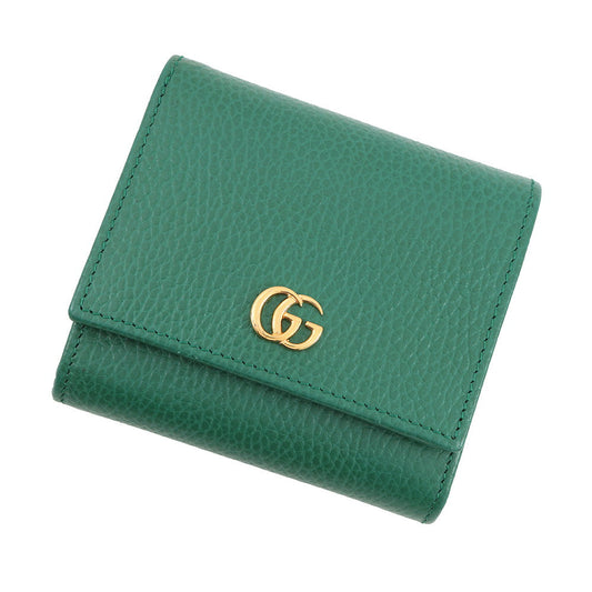 GUCCI Double G Medium Wallet Green/Light Green598587 Leather