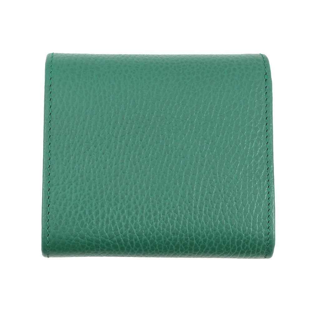 GUCCI Double G Medium Wallet Green/Light Green598587 Leather