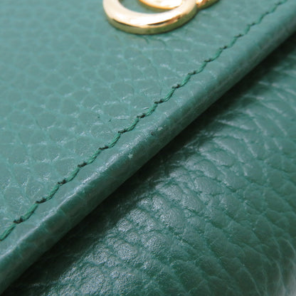 GUCCI Double G Medium Wallet Green/Light Green598587 Leather