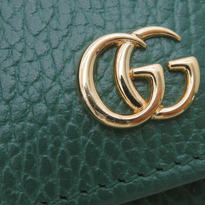 GUCCI Double G Medium Wallet Green/Light Green598587 Leather