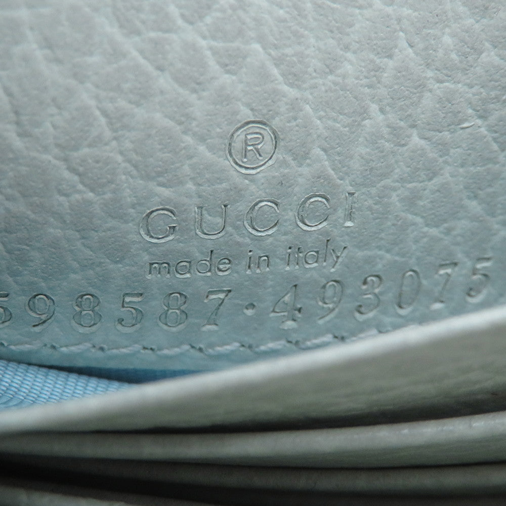 GUCCI Double G Medium Wallet Green/Light Green598587 Leather