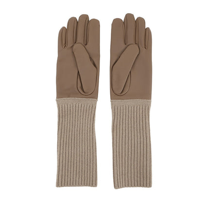 HERMES Gloves 《Jeanne》 Size 7 Etoupe Cashmere