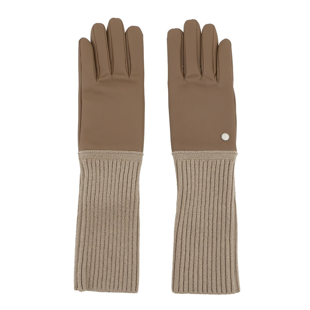 HERMES Gloves 《Jeanne》 Size 7 Etoupe Cashmere