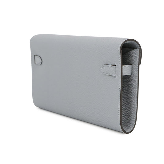 HERMES Kelly wallet long to go Green Pantan Epsom