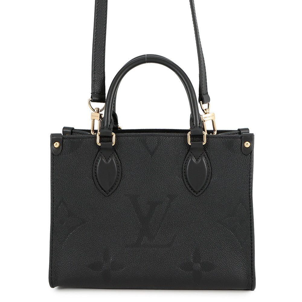 LOUIS VUITTON Onthego NoirM45653 Monogram Empreinte Leather Size PM