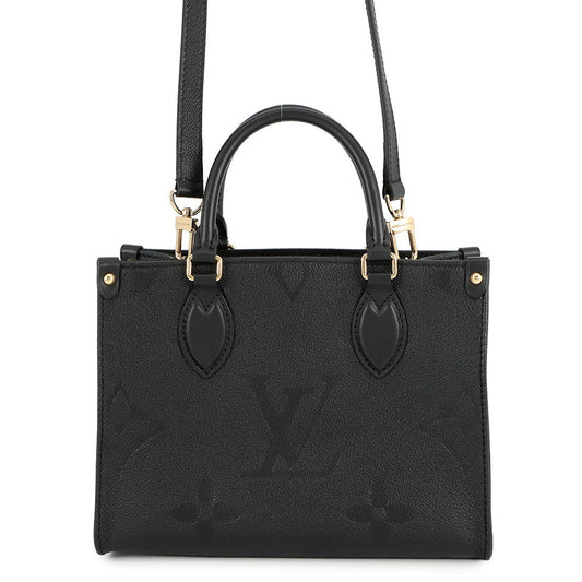 LOUIS VUITTON Onthego NoirM45653 Monogram Empreinte Leather Size PM
