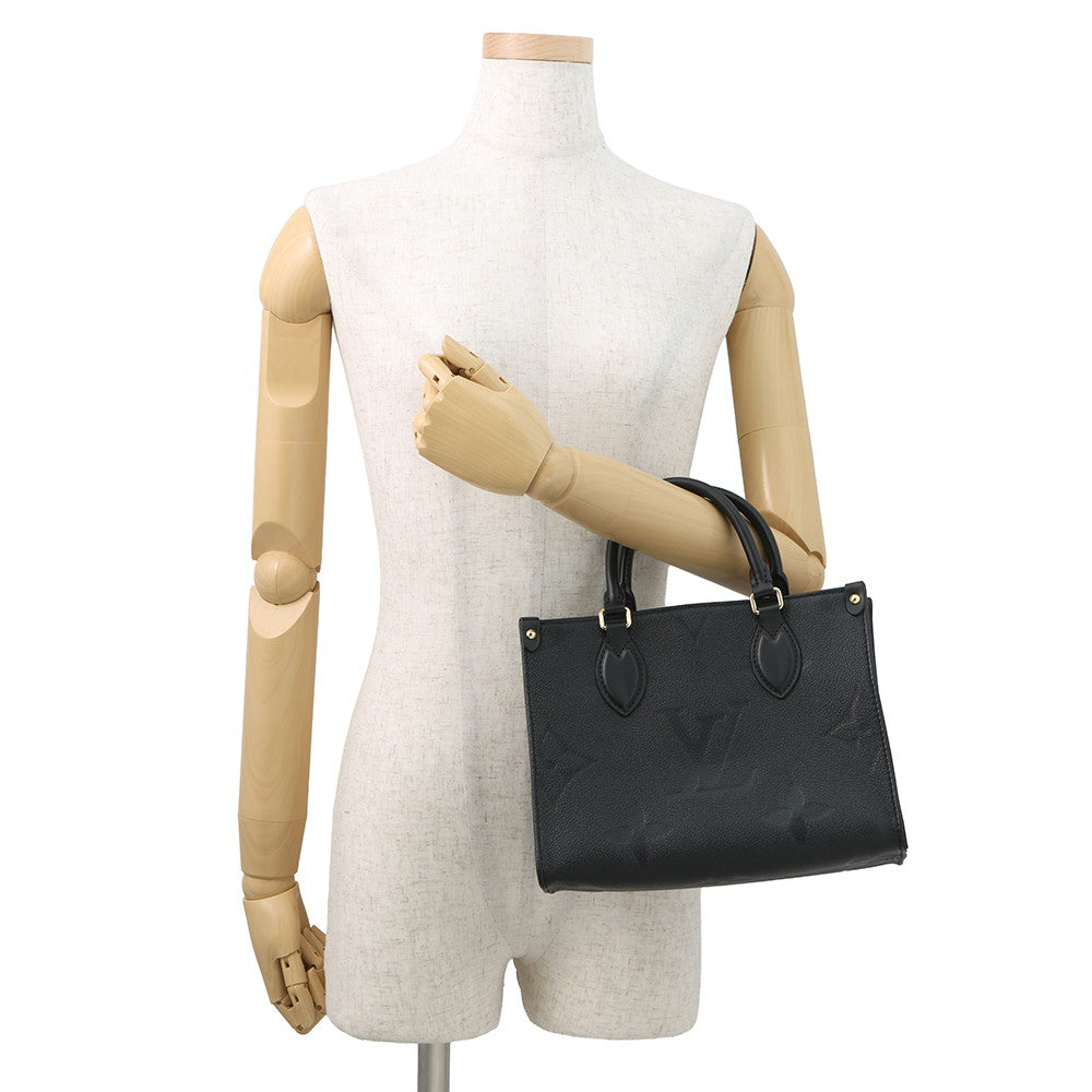 LOUIS VUITTON Onthego NoirM45653 Monogram Empreinte Leather Size PM