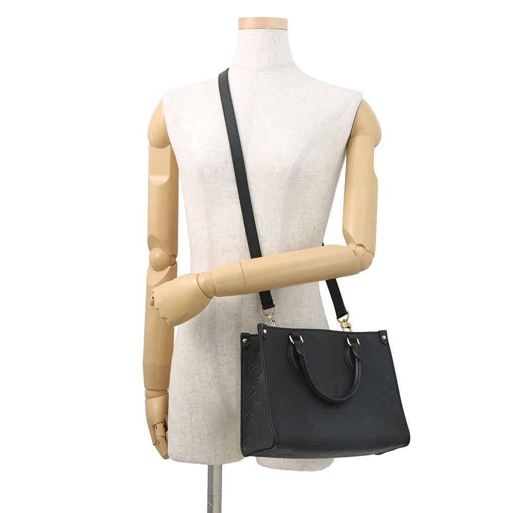 LOUIS VUITTON Onthego NoirM45653 Monogram Empreinte Leather Size PM