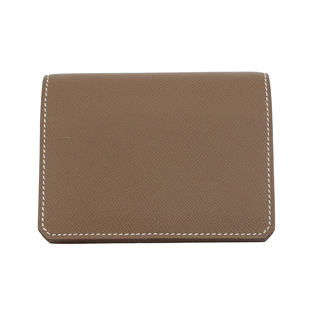 HERMES Card Case Medor EtoupeH084730CK18 Veau Madame