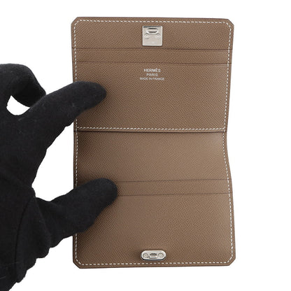 HERMES Card Case Medor EtoupeH084730CK18 Veau Madame