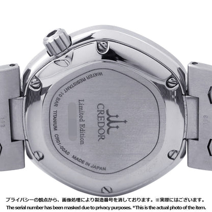 SEIKO CREDOR Locomotive Automatic W39mm TI Gray DialGCCR999