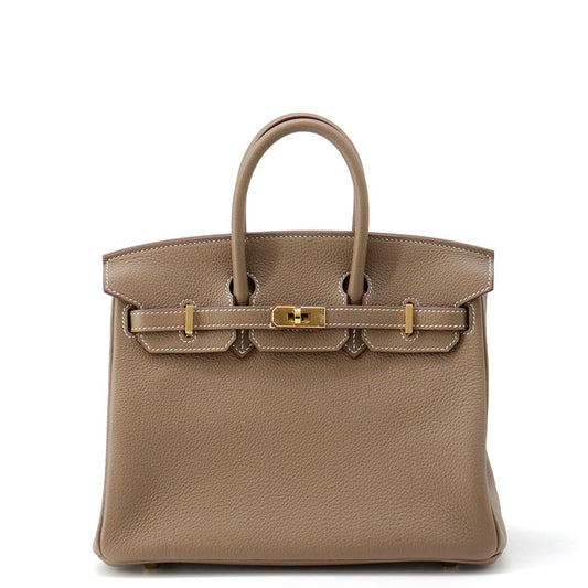 HERMES Birkin Etoupe Togo Leather Size 25