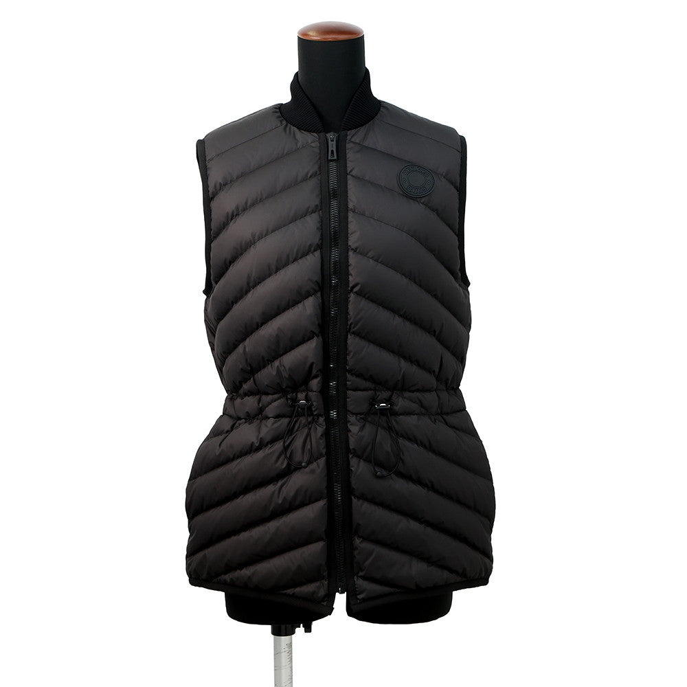 HERMES Crude cell down vest with patches Size 34 Black3H0156DA Polyester100%