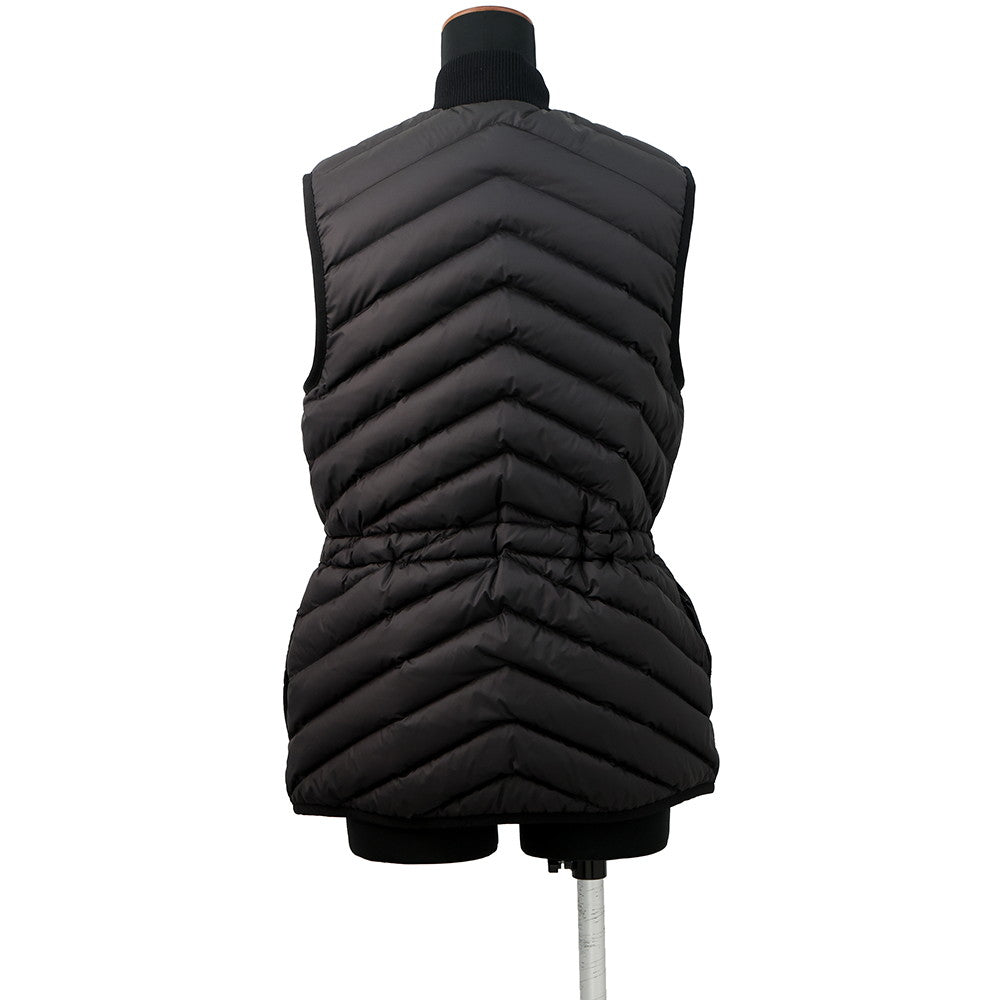HERMES Crude cell down vest with patches Size 34 Black3H0156DA Polyester100%