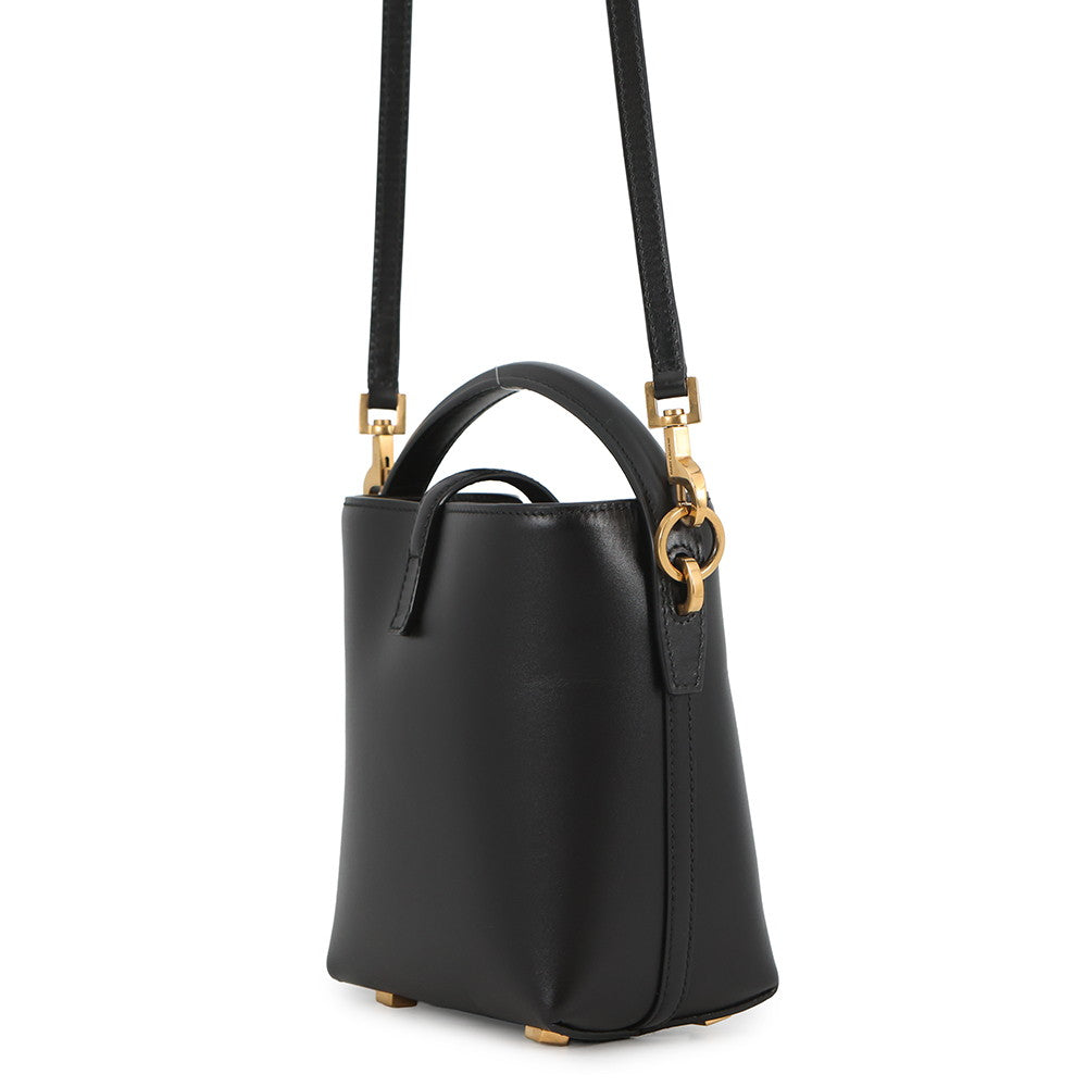 SAINT LAURENT PARIS LE 37 Bucket Bag 2WAY Shoulder Bag Black765870 Leather Size Mini