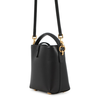 SAINT LAURENT PARIS LE 37 Bucket Bag 2WAY Shoulder Bag Black765870 Leather Size Mini