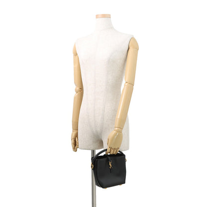 SAINT LAURENT PARIS LE 37 Bucket Bag 2WAY Shoulder Bag Black765870 Leather Size Mini