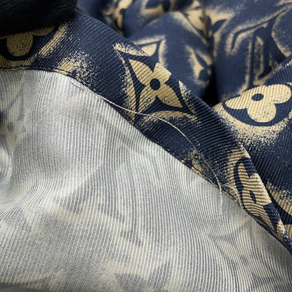 LOUIS VUITTON Open collar shirt Size L NavyHPS34W Silk100%