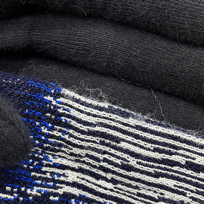 LOUIS VUITTON Damier Wool Pants Size 46 NavyHQP08W Wool 100% Cotton100%