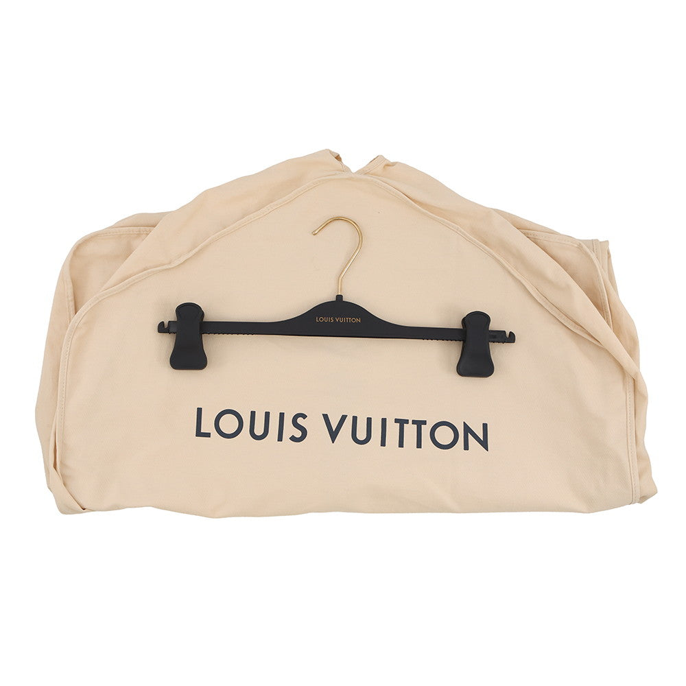 LOUIS VUITTON Damier Wool Pants Size 46 NavyHQP08W Wool 100% Cotton100%