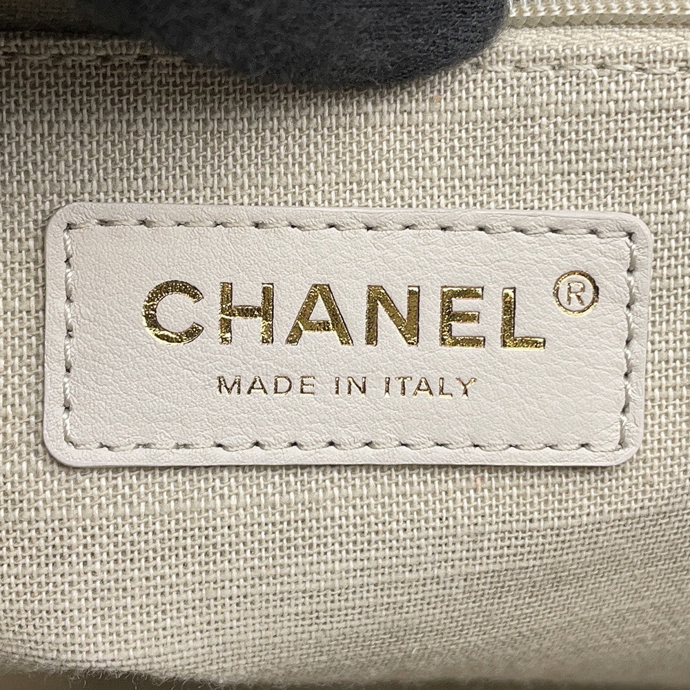 CHANEL Deauville Line BlackAS3257 Canvas Size Small