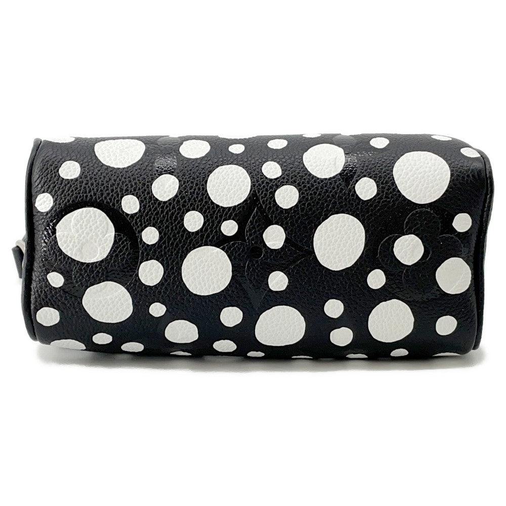 LOUIS VUITTON LV × YK Nano Speedy Noir/WhiteM81910 Monogram Empreinte Leather Infinity Dot
