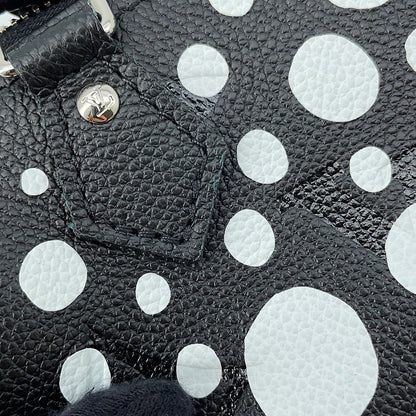 LOUIS VUITTON LV × YK Nano Speedy Noir/WhiteM81910 Monogram Empreinte Leather Infinity Dot