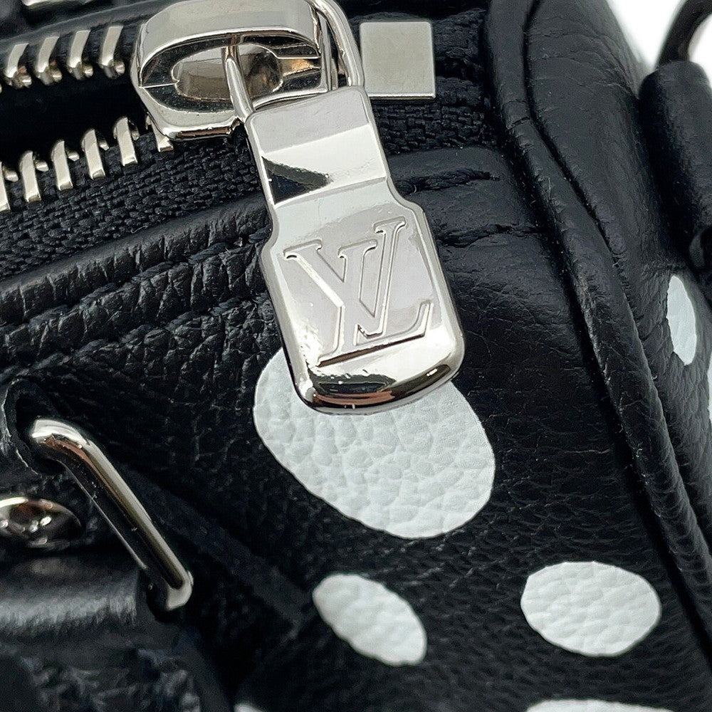 LOUIS VUITTON LV × YK Nano Speedy Noir/WhiteM81910 Monogram Empreinte Leather Infinity Dot