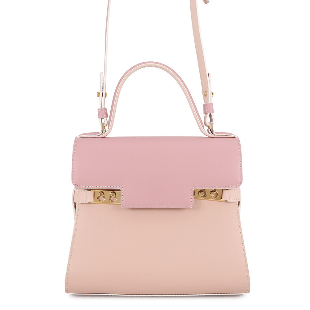 Delvaux Tempate Pink/Jasmin FlowerAA0505AAM0ARFDO Leather Size PM