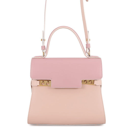 Delvaux Tempate Pink/Jasmin FlowerAA0505AAM0ARFDO Leather Size PM