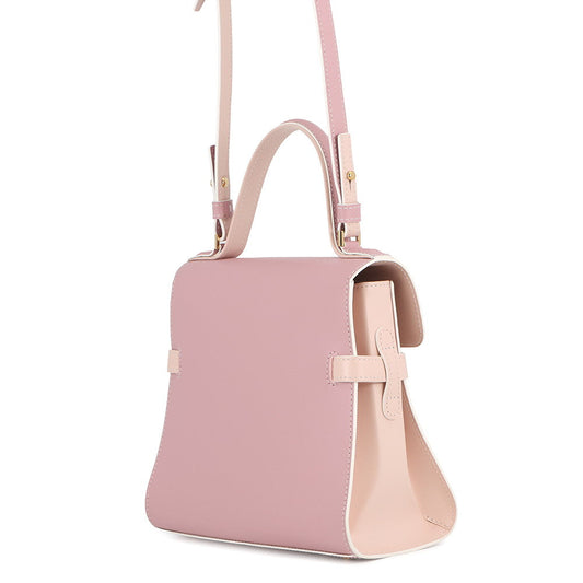 Delvaux Tempate Pink/Jasmin FlowerAA0505AAM0ARFDO Leather Size PM