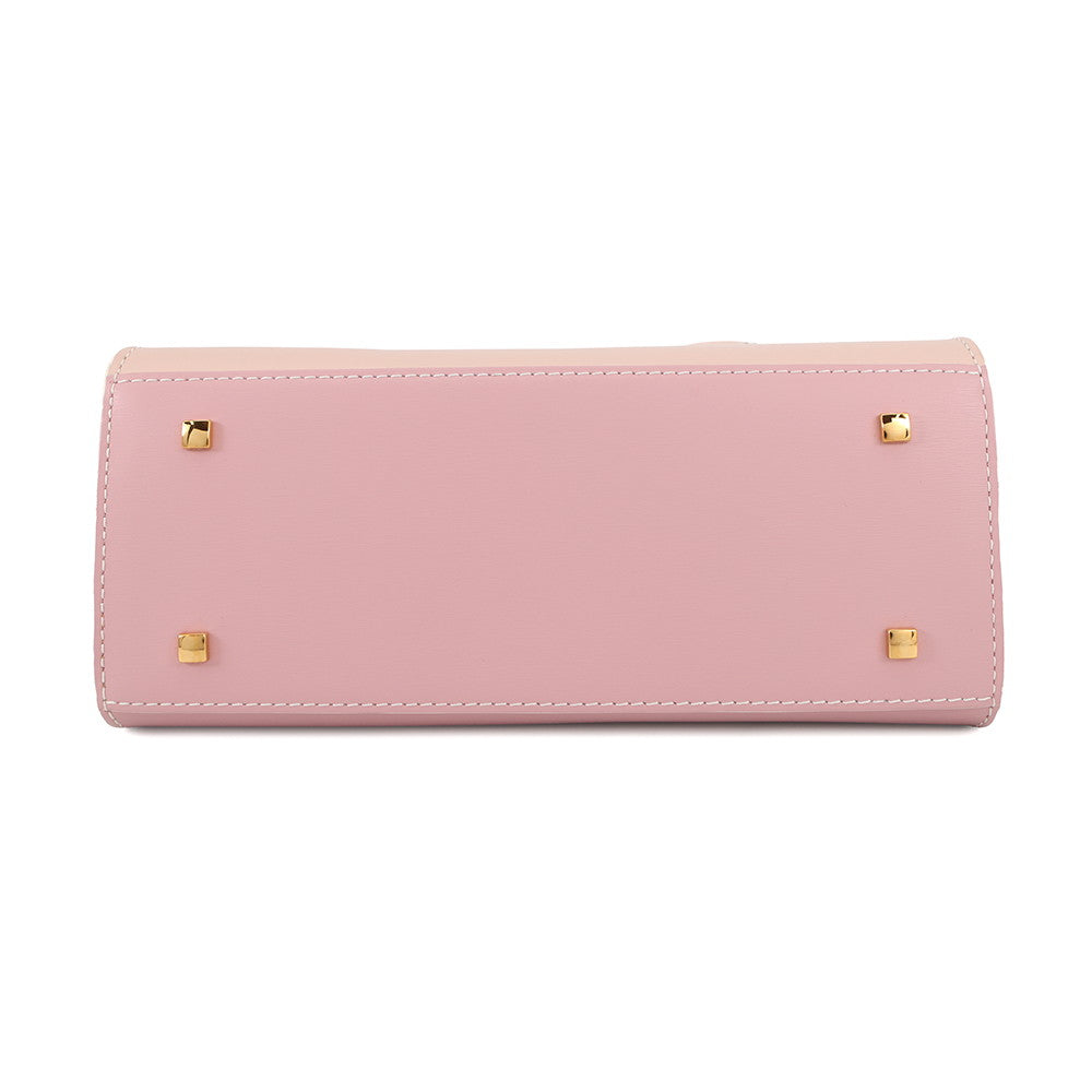 Delvaux Tempate Pink/Jasmin FlowerAA0505AAM0ARFDO Leather Size PM