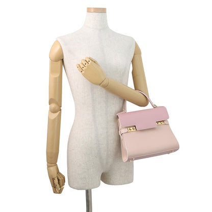 Delvaux Tempate Pink/Jasmin FlowerAA0505AAM0ARFDO Leather Size PM