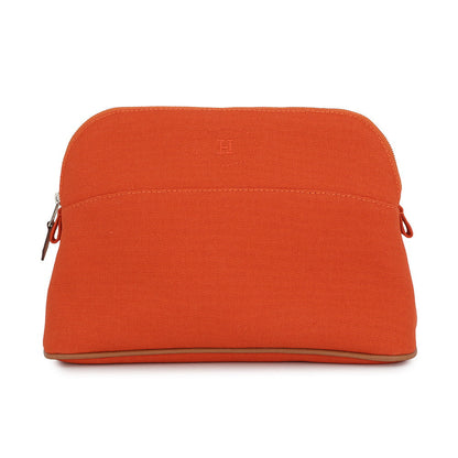 HERMES Bolide Pouch Orange Canvas Size MM