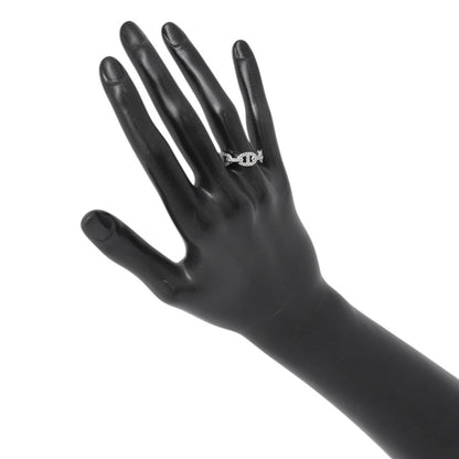 HERMES Chaine d'Ancre Enchaînée Ring Size 53/#13 PM 18K White Gold