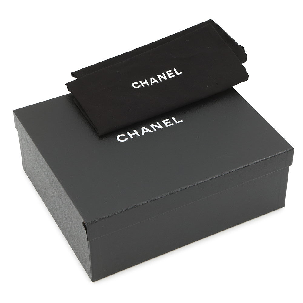 CHANEL Chain strap Sandals BlackG46300 Leather Size 38
