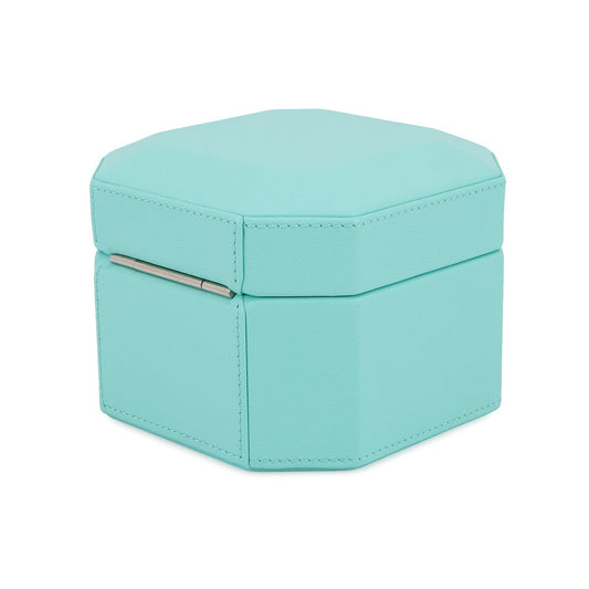 TIFFANY&Co. Faceted Jewelry Box Small TIFFANY&Co.Blue Leather Size Small