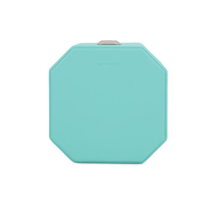 TIFFANY&Co. Faceted Jewelry Box Small TIFFANY&Co.Blue Leather Size Small