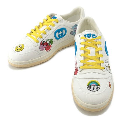 GUCCI Hattie Stuart Mac 80 Sneakers White/Multicolor Canvas Rubber Size 8(Approximately10.6")