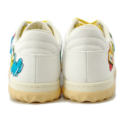 GUCCI Hattie Stuart Mac 80 Sneakers White/Multicolor Canvas Rubber Size 8(Approximately10.6")