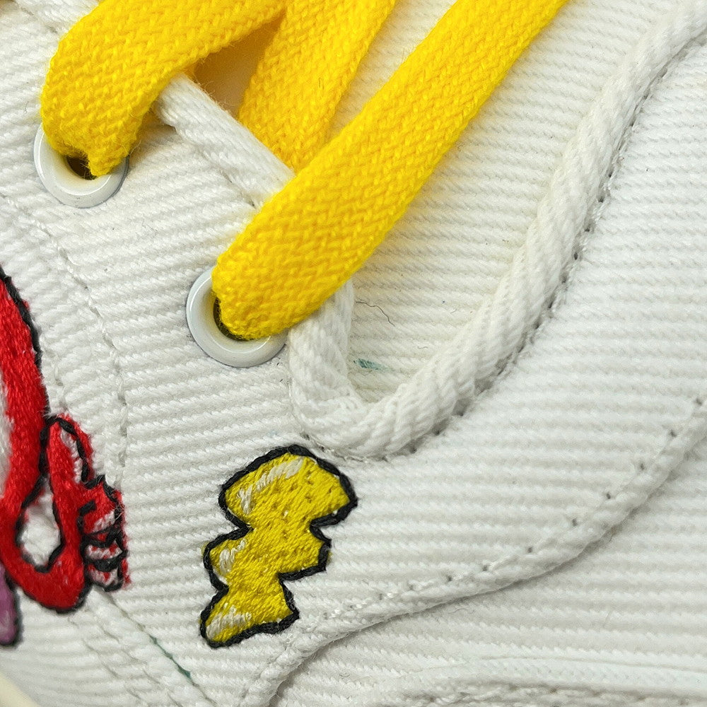 GUCCI Hattie Stuart Mac 80 Sneakers White/Multicolor Canvas Rubber Size 8(Approximately10.6")