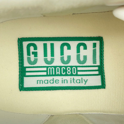 GUCCI Hattie Stuart Mac 80 Sneakers White/Multicolor Canvas Rubber Size 8(Approximately10.6")