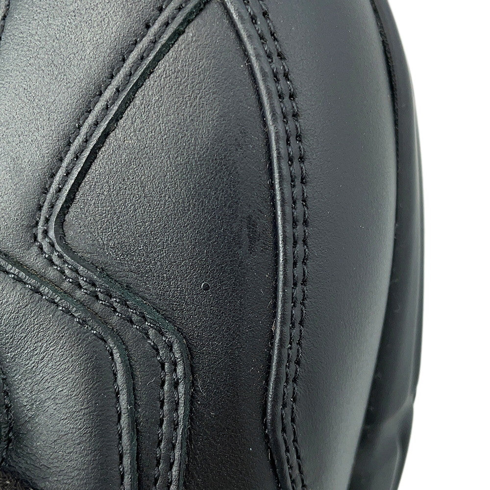 GUCCI Lighton Sneakers Black757857 CowhideLeather Size 9 1/2(Approximately11.2")