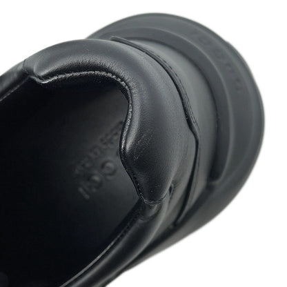 GUCCI Lighton Sneakers Black757857 CowhideLeather Size 9 1/2(Approximately11.2")